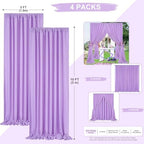 Lavender/Light Purple Backdrop Curtains 10ftx10ft Polyester Photo Drapes - Image 3