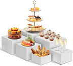 6 PCS Buffet Risers, Large Food Risers for Buffet Table, Dessert Display by Unknown
