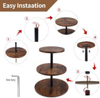 Wooden Cupcake Stand 2 Pack, Large Cupcake Tower Stand for 50 Cupcakes, 3 Tiered Wooden Serving Trays Stand, Soporte Para Cupcakes, Dessert Table Display - Image 7