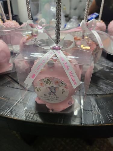 25 Personalized Ribbons Assesmbled Bows Custom Wedding Ribbon Bridal Shower Favor Party Favors Bridesmaid Memorial Funeral Baby Invitations Mis XV años Quinceanera (Ivory) - Image 3