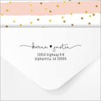 Self Ink Custom Return Address Stamp with Heart, Black Ink, Personalized Rubber Stamper for Wedding Invitations, Housewarming Gift, Engagement Gift Idea - Image 2
