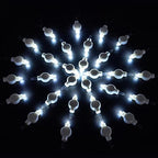 Paper Lantern Lights Battery Operated - Hanging LED Lights with Wire Bright Floral Lighting for Outdoor Indoor Wedding Camping Party Holidays Events Balloon Lanterns Last 36 Hours (White, 30 Pack) - Image 4