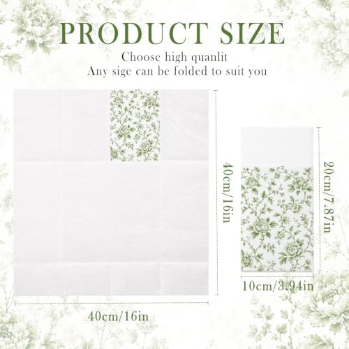 French Toile Napkins Vintage Wedding Bridal Showert Napkin - Image 5