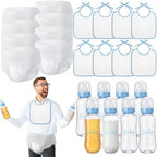 8 Sets Bottle Chug Baby Shower Games Juegos Para Plastic Baby Bottles Bibs Disposable Diapers Gender Reveal Games Baby Changing Diaper Race Game Decoration (Blue) by giftlyze