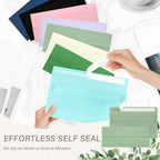 200 Pack #10 Sage Green Envelopes Letter Size Self Seal Business Envelopes - Image 5