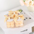 ACITHGL 30 Sets Fully Assembled Small Bubble Candle Party Favors for Guests Bulk Bridal Showers Favors Candles with Stylish Ribbons Thank You Cards Gifts (Champagne) - Image 5
