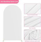 Putros Arch Backdrop Stand and Cover Set, 6.6ft Arch Stand with White Cover - Image 4
