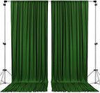 AK TRADING CO. 10 feet x 8 feet IFR Polyester Backdrop Drapes Curtains Panels with Rod Pockets - Wedding Ceremony Party Home Window Decorations - Valley Green by Fabrics%7CEventDecor%7CCrafts%7CUpholsteryFoam
