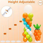Balloon Column Stand Set of 4, Adjustable Balloon Tower Pillar Kit for Wedding Decorations, Reusable Metal Balloon Stand with Floor Base for Party and Graduation Events - Image 3