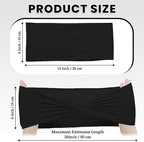 MDS Pack of 100 Spandex Chair Sashes Without Slider Buckles – Black - Image 2