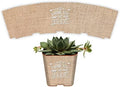 PRODUCT80 Succulent Wraps Wedding Favors for 2" Pots | Baby Shower Favors | Peel and Stick Stickers | Does NOT Include Succulents or Pots (100 Wraps, Burlap Thank You Wreath) by PRODUCT80