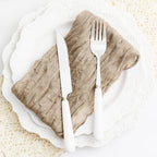 60 Pack Sand Cheesecloth Napkins 21x21 Inches Sand Cloth Napkins Set of 60 Washable Dinner Table Napkins for Wedding Rustic Boho Cotton Gauze Party Bridal Baby Shower Family Gathering Table Decor - Image 7