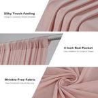 gogoparti 20x12ft Dusty Rose Backdrop Curtain, 4 Panels 5x12ft Thick Wrinkle-Free Polyester Fabric, Professional Photography Background for Wedding, Birthday, Baby Shower, Bridal Shower - Image 3