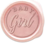Infusion Wax Seal Baby Stickers - Elegant Self-Adhesive Baby Shower Envelope Seals in 12 Color Options - Perfect for Invitations, Cards, & Party Favors - 25 Pack (Baby Girl) - Image 3