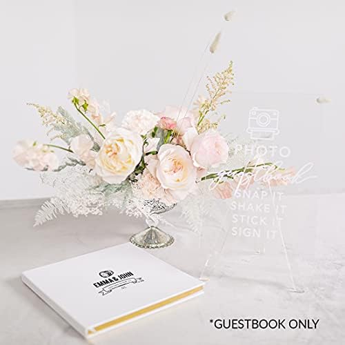 Andaz Press Personalized Wedding Guestbook with Gold Accents, Wine Barrel Design White Guest Sign in Guest Registry 120 Pages 8.5 X 8.5 Memories Book for DIY, Scrapbook, Photo Album - Image 3