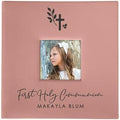 Personalized Religious Cross Photo Album Small Leatherette 4x6 Holds 100 Photos Faith Gift by GiftsForYouNow
