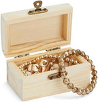 Bright Creations Baby Shower Decorations Mini Unfinished Wooden Treasure Boxes - 3.5 x 2.2 x 2 In, Brown, Pack of 12, Chest Style - Wooden Treasure Chest to Paint & Party Favors - Image 6