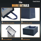 YACEYACE Blue Gift Bags 20Pack, Navy Blue Gift Bags with Tissue Paper - Image 4