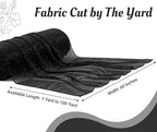 Pack of 25 Yard Chiffon Drapery Fabric, 60" Wide, Multiuse - Black - Image 2