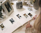MUUJEE Personalized Guestbook in Cream - Premium Custom Modern Guest Book for Wedding Reception, Birthday Party or Events w/Bookmark Blank Pages for Signing, Extra Large 11.5 x 8.5 inches - Image 6