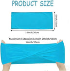Lake Blue Chair Sashes Bows 60Pcs Spandex Chair Sashes Elastic Chair Cover Bands Ties Without Buckle for Wedding Birthday Party Ceremoney Events Decoration - Image 2