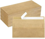 200 Pack #10 Kraft Envelopes Letter Size Self-Seal for Business by LIKAJON