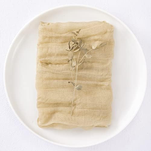 DeZerlor Champagne Washable Cheesecloth Napkins Set of 100 for Party - Image 6