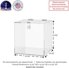 12 Inch Locking Ballot Box Clear Acrylic Square Cube Top Locking See Through Countertop Raffle Entry or Collection Bin by Marketing Holders - Image 4