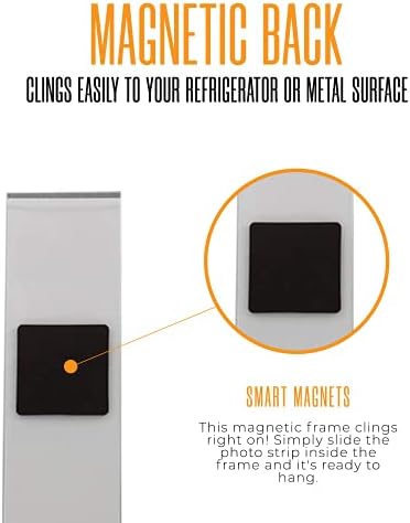 2x6 Acrylic Magnetic Photo Strip Frames - Clear, 50 Pack - Image 3