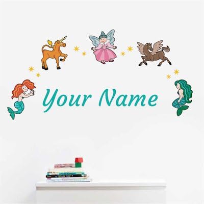 Oliver's Labels Premium Name Wall Decals - Matte Finish Personalized Wall Art for Kids' Rooms & Nurseries (Fantasy) - Image 3