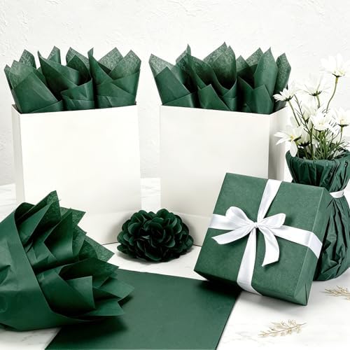 500 Sheets Forest Green Tissue Paper Bulk, Simetufy Green Wrapping Tissue Paper for Spring Home Party Bridal Shower Baby Shower Holidays Gift Wrapping Supplies, 14'' x 20'' - Image 5
