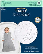 HALO SleepSack, 100% Cotton Wearable Blanket, Swaddle Transition Sleeping Bag, TOG 0.5 - Image 4