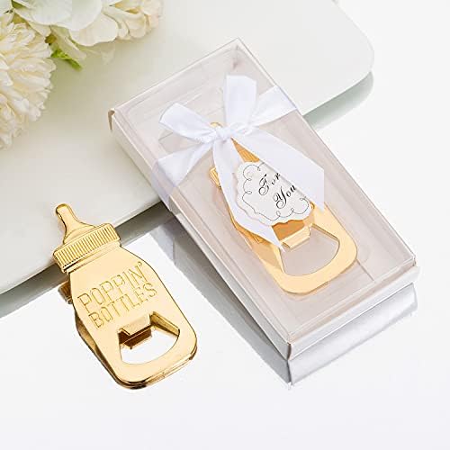 24Pack Baby Bottle Openers for Baby Shower Favors Gifts, Decorations Souvenirs, Poppin Bottles Openers with Gifts Box used for Guests Gender Reveal Party Favors or Wedding Favors (24, white) - Image 7