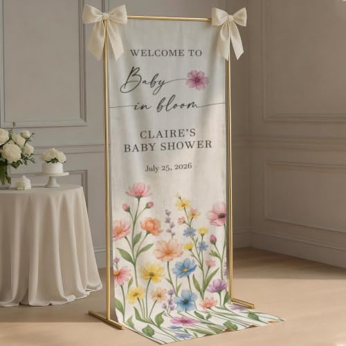 Custom Name Baby Shower Fabric Welcome Sign #6 - Image 5