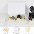 Large Gift Boxes with Lids 5 Pcs 13X9X4 In White Magnetic Gift Box Large - Image 2