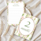 Personalized Baby Milestone Cards – 13 Printed Two Sided Cards with Welcome Card, Monthly Baby Milestones 1–12 Months, First Year Baby Keepsake - Image 5