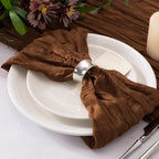 Cheesecloth Napkins Brown Cloth Napkins Bulk,Set of 50 - Image 3