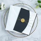 ponatia Black 5x7 Wedding Invitation Envelopes Sleeves - Image 2