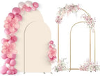 SuuWoee Wedding Arch Backdrop Stand Set of 2 With Beige Cover (7.2FT+6FT) by SuuWoee