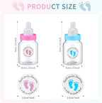 Tondiamo 48 Pcs Blue Pink Baby Shower Mini Bottle Favors 1. 5 x 3. 5 Inch Baby Shower Candy Jar Mini Milk Bottle Party Favor Fillable Gift Boxes for Birthday Party Decorations - Image 2