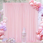 Pink Sequin Backdrop Curtain 8ft x 8ft Baby Shower Backdrop Drapes - Image 4