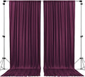AK TRADING CO. 10 feet x 8 feet IFR Polyester Backdrop Drapes Curtains Panels with Rod Pockets - Wedding Ceremony Party Home Window Decorations - Eggplant Purple by Fabrics%7CEventDecor%7CCrafts%7CUpholsteryFoam