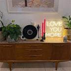 Neon Sign Wedding Love You More, Large Led Neon Light For Wall Decor, Custom Warm White Light Wedding Birthday Gift For Kids, USB Operated Neon Wall Art (11.8x11.8in) - Image 3