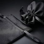 50 Pack 6" x 9" Black Satin Gift Bags with Drawstring, Large Gift Pouches, Wedding Favor Bags for Baby Shower Birthday Party Small Business - Image 5