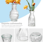 Glass Bud Vases Set of 64 - Assorted Small Mini Glass Vases for Flowers, Crystal Vintage Vase Set, Bulk Centerpieces for Table Décor, Wedding, Home and Events (Clear, 64 Pcs) - Image 4