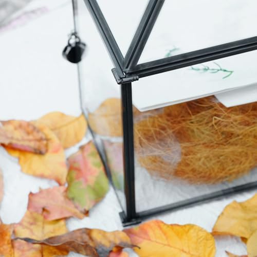 Wedding Card Box with Slot and Lock, 12.6'' Large Black Card Box for Reception, Glass Decorative Card Holder, Reusable Keepsake Storage for Wedding, Party, Baby Showers, Tabletop Decor - Image 6