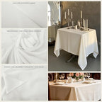 DRESSMAKER 6 Pack Ivory Table Cloth Rectangle 60X102 Inch Fit 6FT Table - Image 5