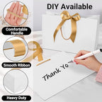 EUSOAR White Thank You Gift Bags with Handles, 12pcs 16"x6"x12" Large Gift Bags, Shopping Wedding Party Favor Paper Bags Gift Treat Bags Bulk for Wedding Baby Shower Guests Bridal - Image 3