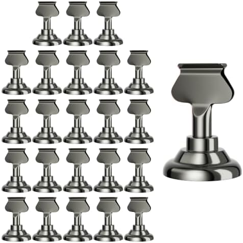 Urban Deco 24 Pieces Table Card Holder Place Card Holders 1.7 inches Gold Steel Card Holders for Photos, Food Signs, Memo Notes, Weddings, Restaurants, Birthday(Balck 24PK) by UrbanDeco