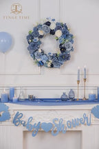 TINGE TIME Artificial Flowers Combo, Dahlia Rose Dusty Blue Wedding Flowers - Image 2